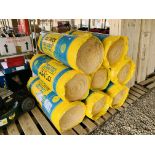 8 X ROLLS ISOVER 75mm INSULATION