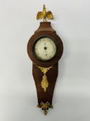 A Negretti and Zambra aneroid barometer in later case,