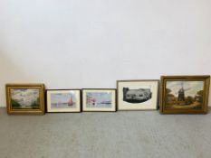 COLLECTION OF 10 VARIOUS FRAMED PICTURES AND PRINTS TO INCLUDE OIL ON CANVAS STILL LIFE, PORTRAITS,