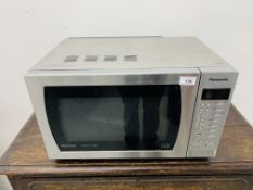 A PANASONIC INVERTER SLIMLINE COMBI STAINLESS STEEL MICROWAVE OVEN - SOLD AS SEEN