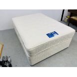 A SILENT NIGHT DOUBLE DIVAN BED WITH MIRACOIL MATTRESS