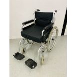 ENIGMA LIGHTWEIGHT ALUMINIUM WHEELCHAIR WITH FOOT RESTS AND INSTRUCTIONS