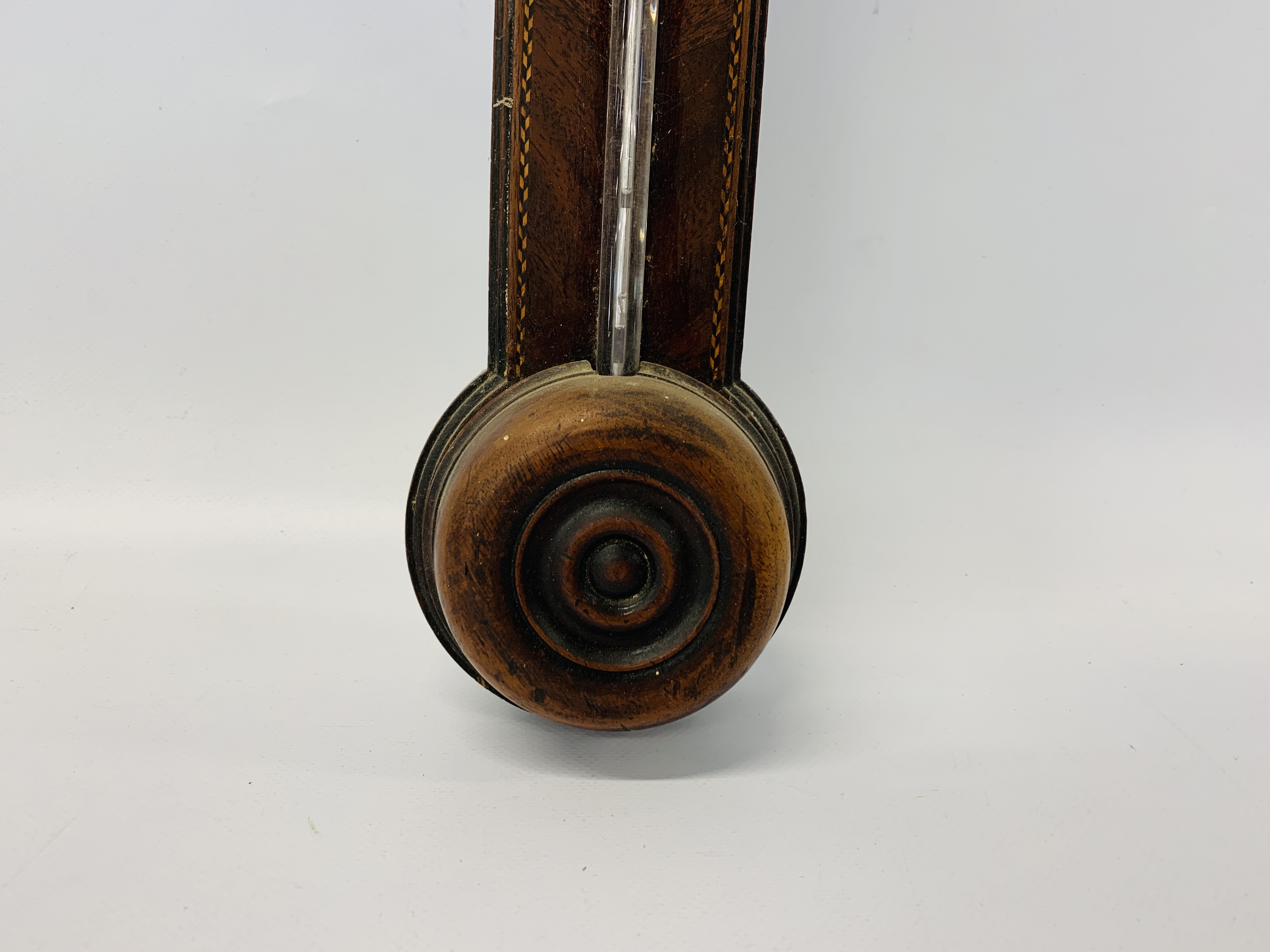 A Georgian mahogany stick barometer, by Pochaine of Newcastle, - Image 3 of 10