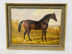 AFTER HARRY HALL: A BAY HORSE, OIL ON CANVAS, BEARING SIGNATURE HARRY HALL AND DATE 1856,