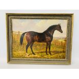 AFTER HARRY HALL: A BAY HORSE, OIL ON CANVAS, BEARING SIGNATURE HARRY HALL AND DATE 1856,