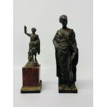 A bronze figure of Ceres Goddess of Corn,