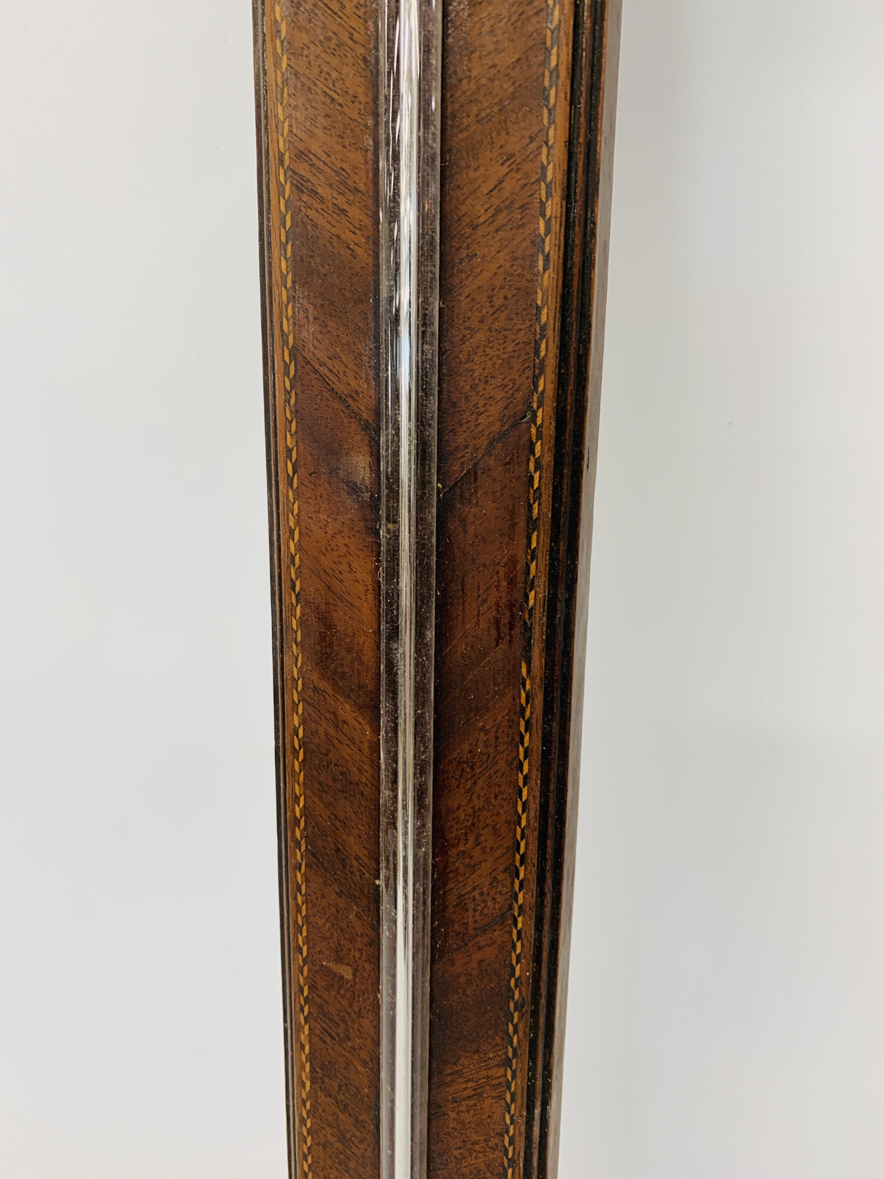 A Georgian mahogany stick barometer, by Pochaine of Newcastle, - Image 6 of 10