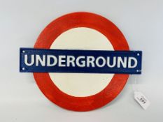 LARGE LONDON UNDERGROUND SIGN (R)