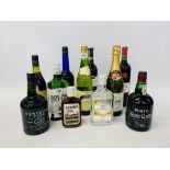 1 x 75cl SAINT CLAIR RUBY PORT, 1 x 75cl SANTELMO PORT, 1 x 75cl HARVEYS BRISTOL CREAM SHERRY,