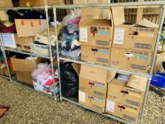 13 BOXES AND 4 BAGS OF LADIES FASHION CLOTHING TO INCLUDE DESIGNER BRANDS TO INCLUDE JOULES,