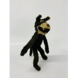A 1920s Felix the cat mohair wire framed toy,