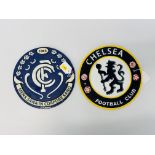 2 FOOTBALL PLAQUES CFC (R)