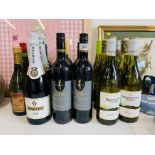 15 BOTTLES OF VARIOUS WINE TO INCLUDE KUMALA MERLOT, HAWKES BAY SAUVIGNON BLANC, CAMPO VIEJO RIOJA,