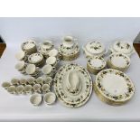 APPROX 113 PIECES OF ROYAL DOULTON LARCHMONT DINNERWARE (1019)