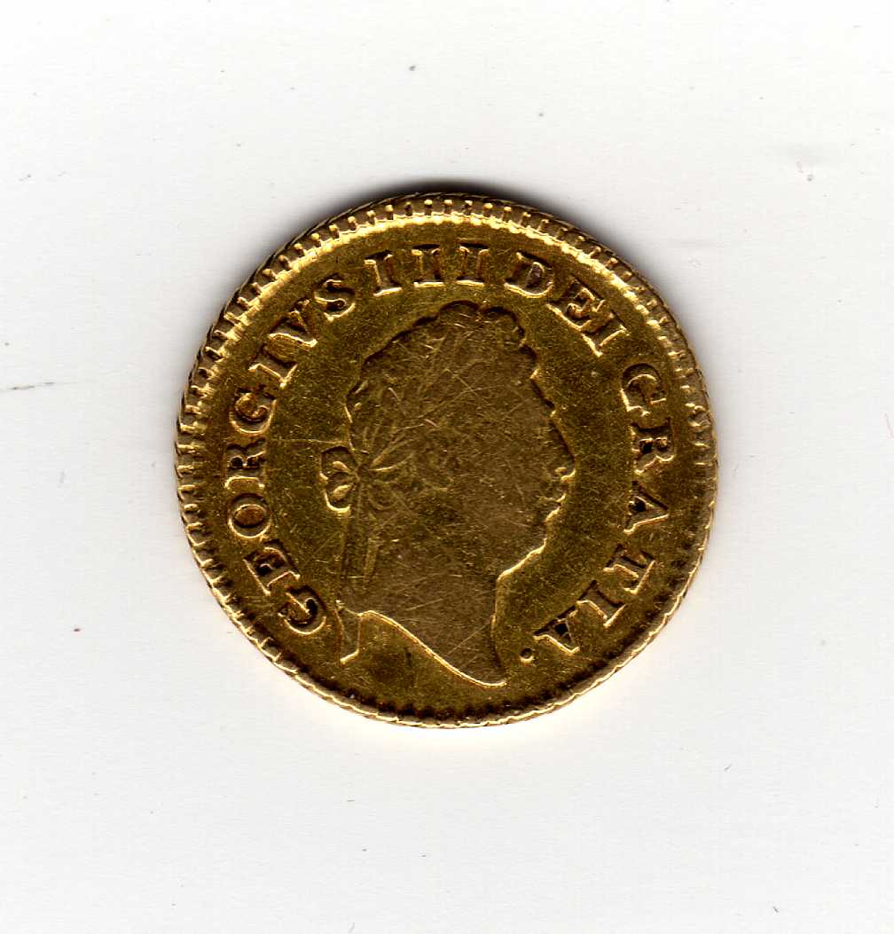 GOLD COINS: GB THIRD GUINEA, 1799, SCARC - Image 2 of 2