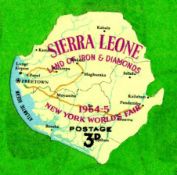 SIERRA LEONE: 1964 WORLD'S FAIR 3d UNUSE