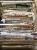 BOX OF ALL WORLD COVERS, CARD AND STATIO