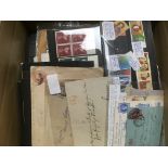 BOX VARIOUS WITH COVERS AND CARDS, GB PO