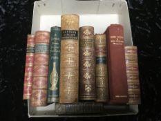 8 volumes, mixed titles with some fine bindings,