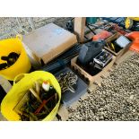 AN IMPACT ELECTRIC GARDEN SHREDDER, A FLYMO MICRO LITE ELECTRIC HOVER MOWER,