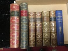 7 volumes, mixed titles mostly fine leather bindings.