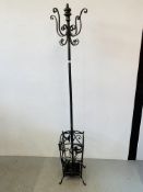 A DECORATIVE METALCRAFT COAT / UMBRELLA STAND