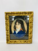 BRITISH SCHOOL: PORTRAIT OF A YOUNG MAN, PASTEL, HEIGHTENED IN WHITE,