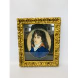 BRITISH SCHOOL: PORTRAIT OF A YOUNG MAN, PASTEL, HEIGHTENED IN WHITE,