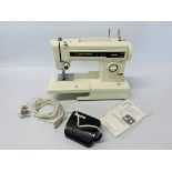 A FRISTER ROSSMANN "BEAVER 4" ELECTRIC SEWING MACHINE WITH FOOT PEDAL INSTRUCTIONS AND COVER - SOLD