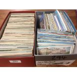 TWO BOXES OF POSTCARDS WITH APPROX 600 OLDER NORFOLK, MAINLY NORWICH, LYNN, YARMOUTH,