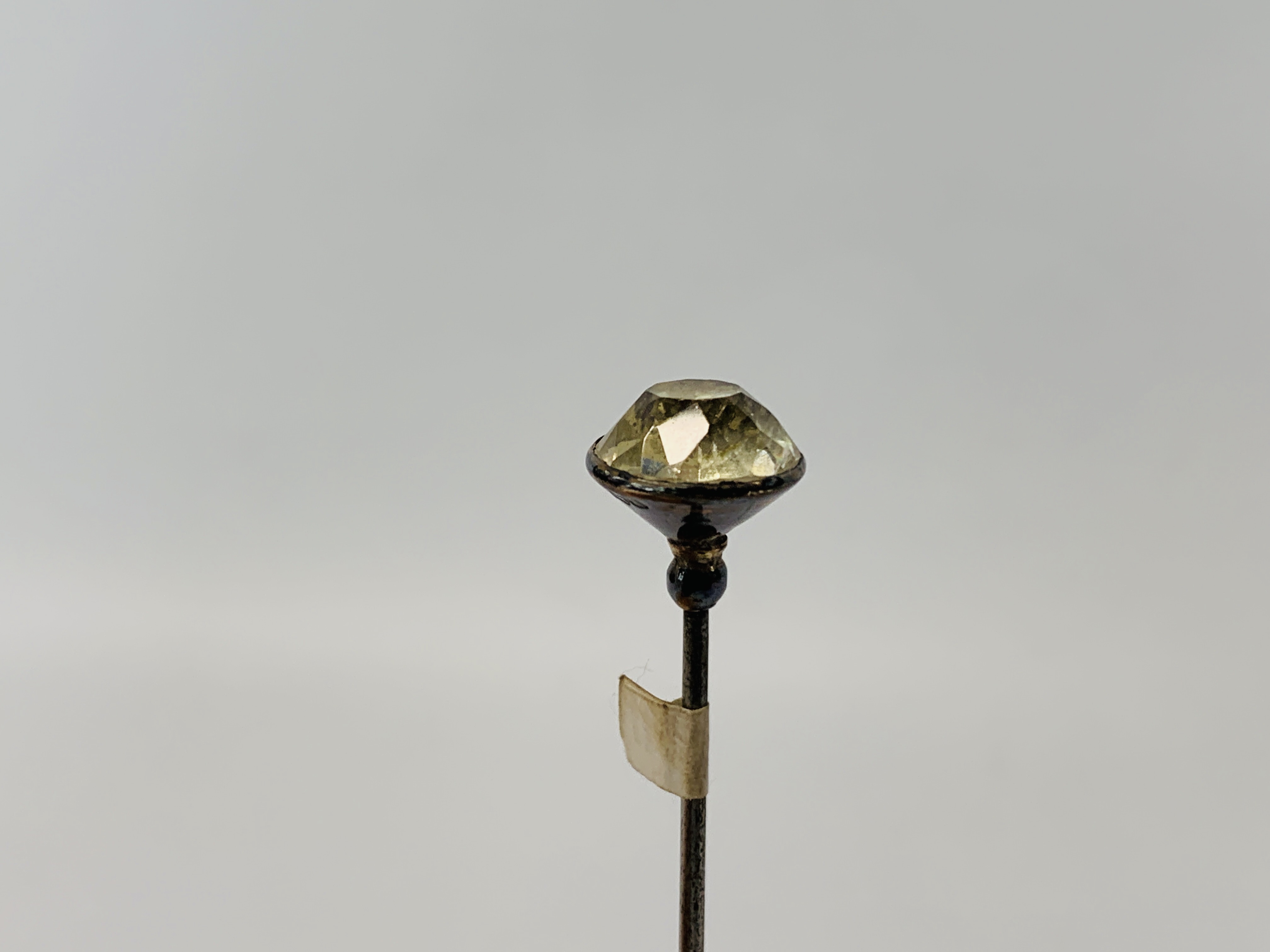 A CHARLES HORNER SILVER AMETHYST HAT PIN, A CHARLES HORNER SILVER HAT PIN WITH A WHITE STONE, - Image 7 of 13