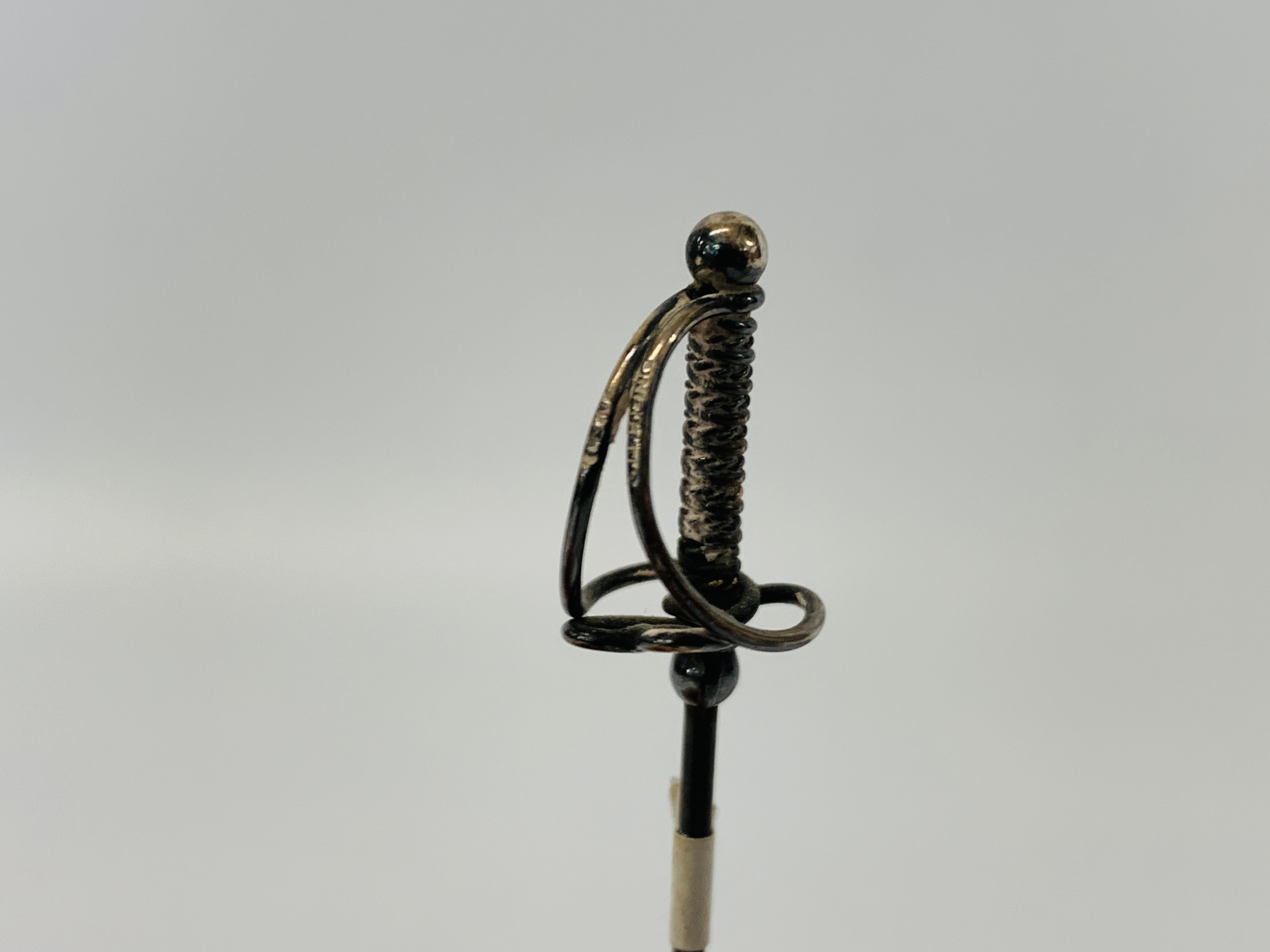 A CHARLES HORNER SWORD HAT PIN MARKED STERLING, - Image 3 of 12