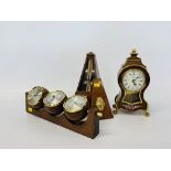 A MODERN COMBINATION ANEROID BAROMETER,