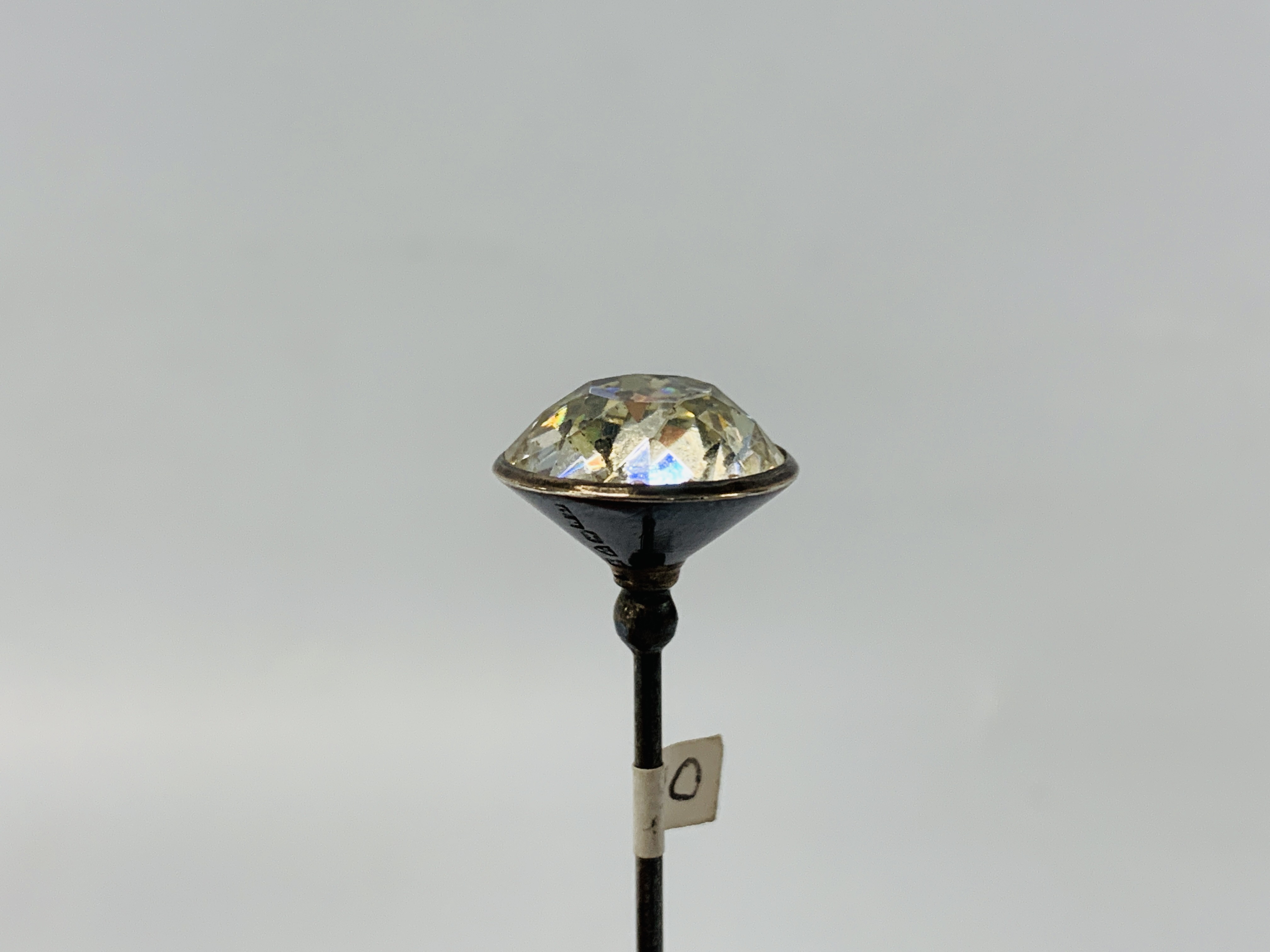 THREE SILVER HAT PINS: IVY LEAF ENAMEL FINIAL WITH SINGLE PEARL (CHARLES HORNER), - Image 2 of 14