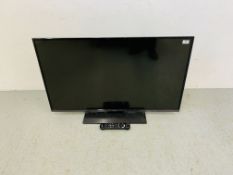 A PANASONIC 43 INCH SMART TV MODEL TX43FX55B (REMOTE WITH AUCTIONEER) - SOLD AS SEEN