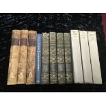 3 sets of books by Walpole (Horace) all with worn bindings: Letters of Horace Walpole to Sir Horace