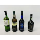 1 X 750ML FINEST RESERVE PORT, 1 X 750ML HARVEYS BRISTOL CREAM SHERRY,