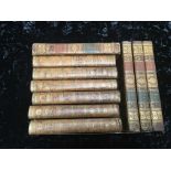 Milton (John) 6 vols. Complete set. Leather binding with weak hinges, I loose.