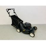 A HAYTER "DOUBLE 3" PETROL ROTARY LAWN MOWER WITH GRASS COLLECTOR