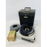 A QUANTITY OF SLIDES AND PHOTOGRAPHIC EQUIPMENT ALONG WITH A PROJECTOR AND CAROUSEL