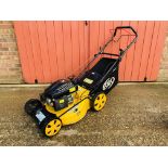 A BMC BIG 20 WITH TURBO VAC LAWN MOWER WITH COLLECTOR - SOLD AS SEEN