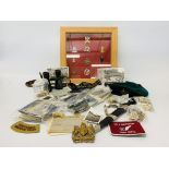 AN INTERESTING AND VARIED COLLECTION OF MILITARIA TO INCL.