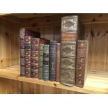9 volumes, mixed titles mostly fine bindings.