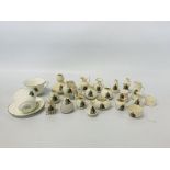 APPROX 23 PIECES OF NORTH WALSHAM CRESTED WARE MARKED TUSCAN CHINA TO INCLUDE ELEPHANT, BIRD,