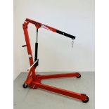 A CLARKE STRONG ARM 1 TON FOLDING CRANE - MODEL CFC 1000 (INSTRUCTIONS WITH AUCTIONEER) - SOLD AS