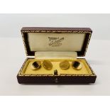 PAIR OF 9CT GOLD GENTS CUFFLINKS