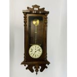 A MODERN WILLIAM WIDDOP WESTMINSTER CHIMING WALL CLOCK