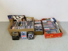A KENWOOD HI-FI SYSTEM (REMOTE WITH AUCTIONEER) ALONG WITH AN EXTENSIVE COLLECTION OF CD'S,