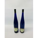 2 X 1.5 LITRE PIEROTH GRAND BLUE 2008 / 2012 BURG LAYER SCHLOSSKAPEELLE KABINETT - NAHE WHITE WINE.