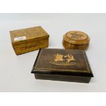 MARQUETRY OLIVEWOOD SORRENTO BOX,